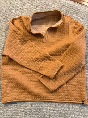 Mens Large FISH HIPPEE 1/4 zip NWOT